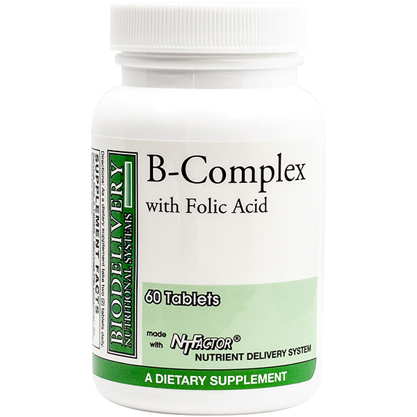B-Complex w/folic acid   60 tabs